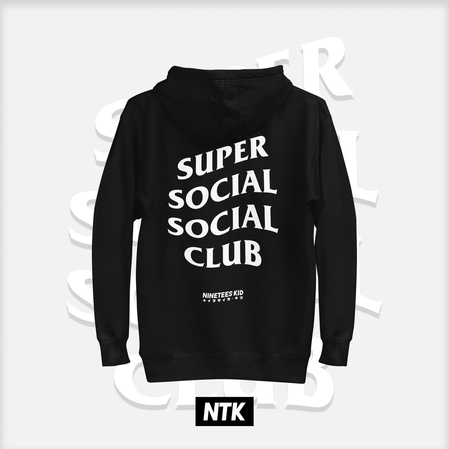 HOODIE [SSSC] // BLACK