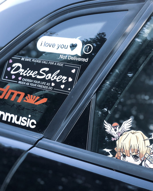DECAL [DRIVE SAFE <3] // MULTIPLE COLORS